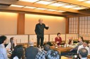 Martin Grossmann speaking at the Kisoji Yagoto Restaurant